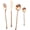 Matte Rose Gold, variant on 304 Flatware Set Matte Gold Silverware Set Satin Finished 18/8 Stainless Steel Cutlery Set with Round Handle 24 Piece Wedding Housewarming Gift Service for 6