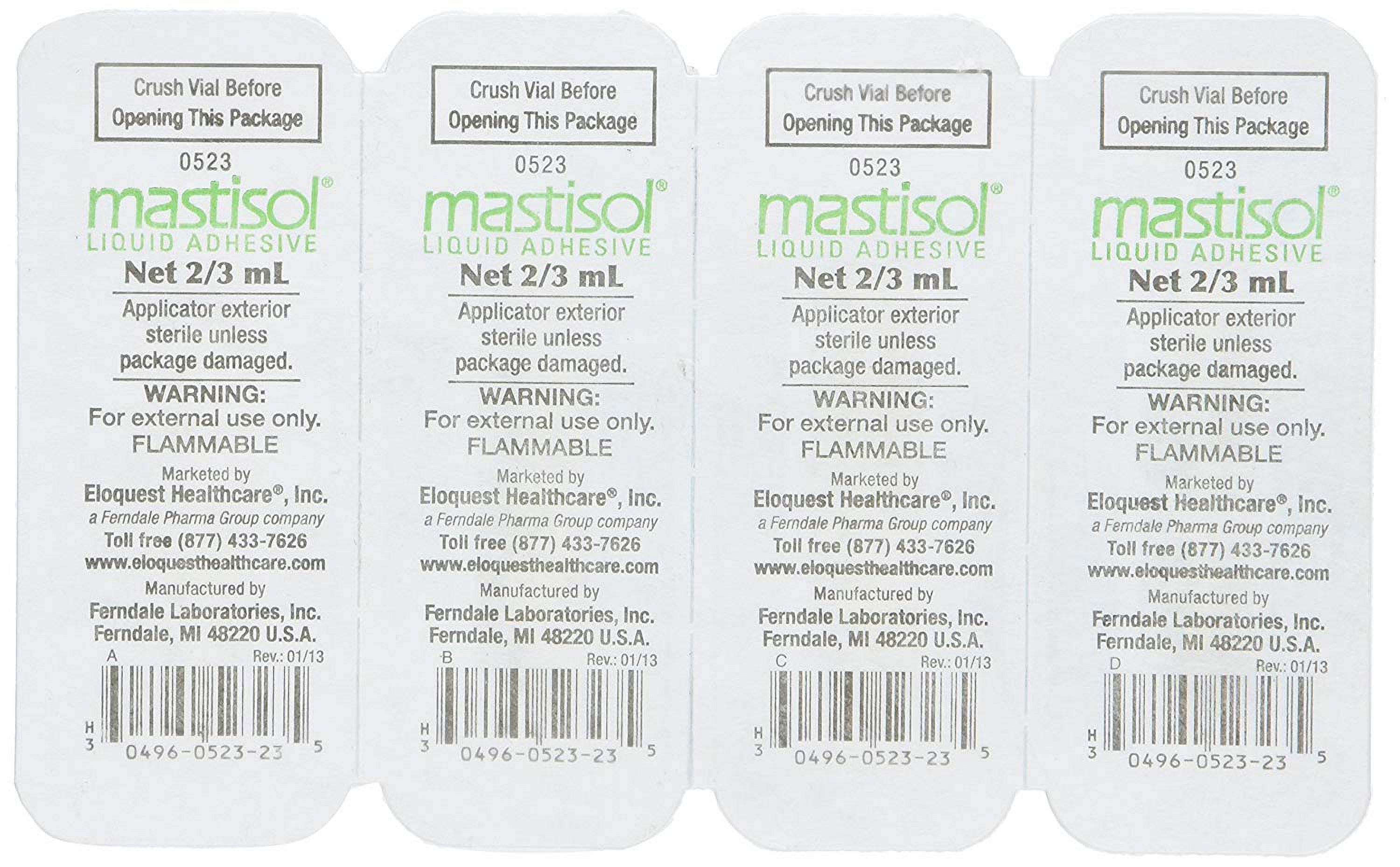 Liquid Bandage Mastisol - Item Number 0523-48BX