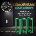 thumbnail image 2 of Extensores para caja eléctrica Mint Bucket de 3/8" para una sola unidad, paquete de 3, 2 of 9