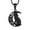 04-Viking Wolf Black, variant on Jewmon Norse Viking Celtic Knot Necklace Men 316L Stainless Steel Triple Odin Horn Amulet Jewelry