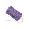 thumbnail image 4 of Bandeau d'Hiver pour Femmes Élasticité Tête Chaude Cache-Oreilles Style Simple Accessoires pour Cheveux pour Femmes Pétunia Violet, 4 of 6