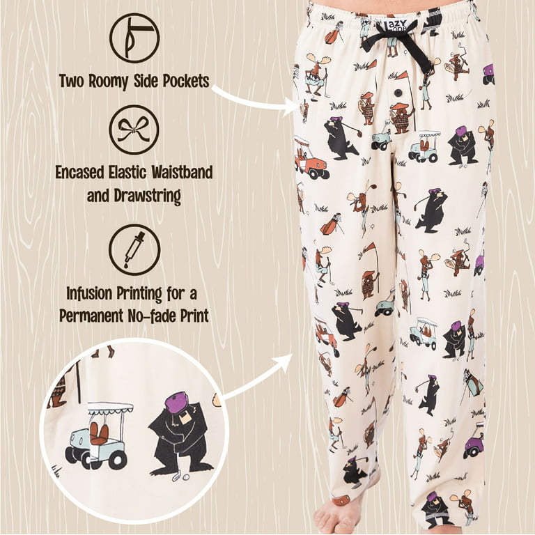 GAIREG Adorable Colorful Animals Mens Pajama Bottoms with Pockets