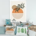 thumbnail image 3 of Designart 'Abstract Geometrical Moon and Sun With Leaf I' Modern Framed Art Print, 3 of 4