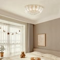thumbnail image 4 of 23.5" 7-Head Ceiling Light Flush Mount Lamp Lotus Fixture Chandelier W/ Remote for Living Room, Bedroom, 4 of 24