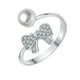 thumbnail image 1 of Anillo hueco de estilo para las mujeres joyas brillantes Trendy anillo de promesa de moda anillo abierto, 1 of 5