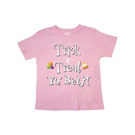 

Inktastic Trick or Treat Yo Self with Candy Corn Gift Toddler Boy or Toddler Girl T-Shirt