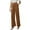 Brown, variant on Ediodpoh Casual High Waist Wide Leg Trousers Loose Straight Pants Elegant Comfortable Long Dress Womens Pants for Spring Summer Blue XS