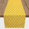 thumbnail image 3 of Creative Products Sprout Floral Pattern Yellow 16x90 Poly Twill Table Runner, 3 of 3
