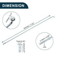 thumbnail image 6 of Unique Bargains Bicycle Spoke Bike Wheel Spokes Nipple 1 Set 13G 45 Steel Galvanized Silver Tone-191mm, 6 of 7