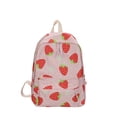 thumbnail image 1 of Mochila Con Estampado De Fresas Kawaii, Mochila Escolar Para Estudiantes De Niña Dulce, Mochila De Viaje Ligera E Informal, 1 of 4