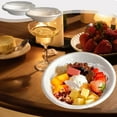 thumbnail image 7 of Nkmbld Disposable Bowl with Lid Greek Cold Extract Ins Yogurt Paper Bowl Shaved Sponge Ice Bowl for Soup, Salad and Snack, Brown, 7 of 7
