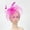 Hot Pink, variant on GTEYOIJN Hot Pink Mens Hairband Fascinator Hats for Women Hat Headband and A Forked Clip Tea Party Headwear
