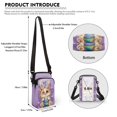 thumbnail image 6 of HELLHERO Polyester Adjustable Crossbody Bag Double Layer Sling Bag for Outdoor Daily Use(Bunny-Eared Cat Easter Egg), 6 of 7