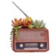 thumbnail image 4 of De Resina Con Maceta De Radio Retro Para Decoración De Hogar Y Oficina seitruly HA039584-04, 4 of 6