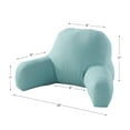 thumbnail image 4 of Solid Turquoise Cotton Duck Junior Bed Rest Pillow, 4 of 4