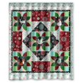 thumbnail image 1 of ABPHQTO Cortina de ducha con diseño de copos de nieve Cortina de ducha impermeable 150x180 cm, 1 of 2