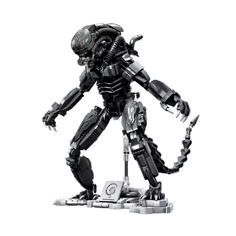 GZBricker Alien uilding Blocks Sets Compatible with Lego Movie Monster Technicial MechWarrior Model for Adults Boys