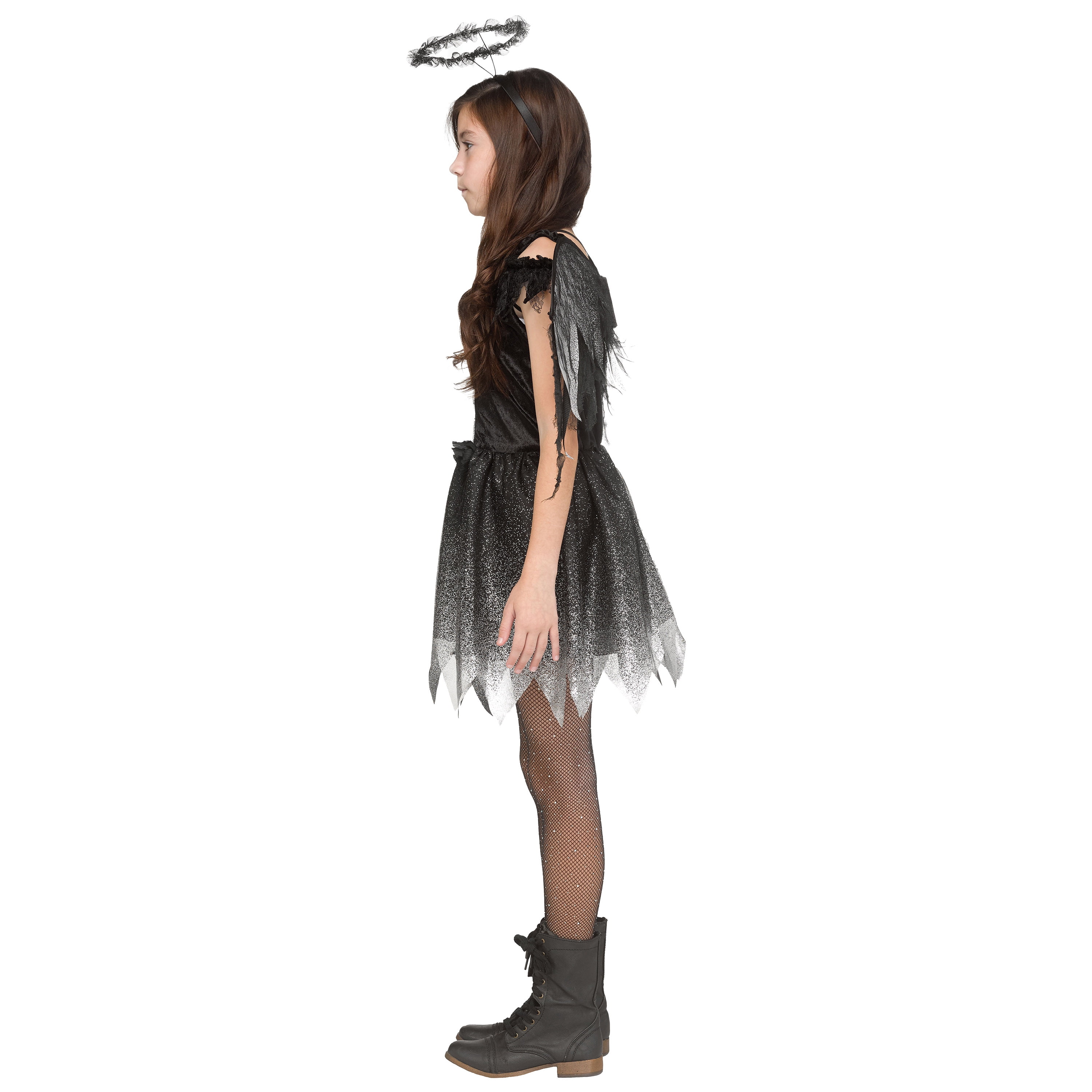 Dark Angel Halloween Costume for Children, Girls' Size S (6/6X), by Way to Celebrate