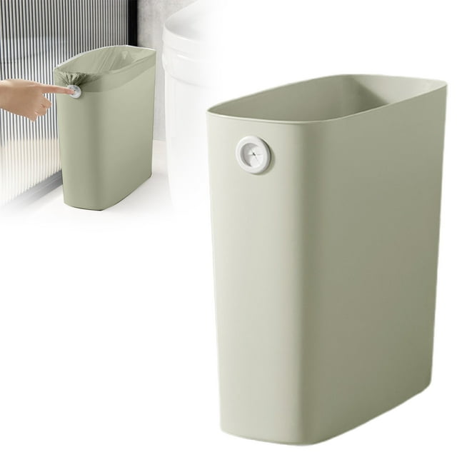 Small Trash Can Pp Tpr Plastic Wastebasket for Bathroom Bedroom Kitchen