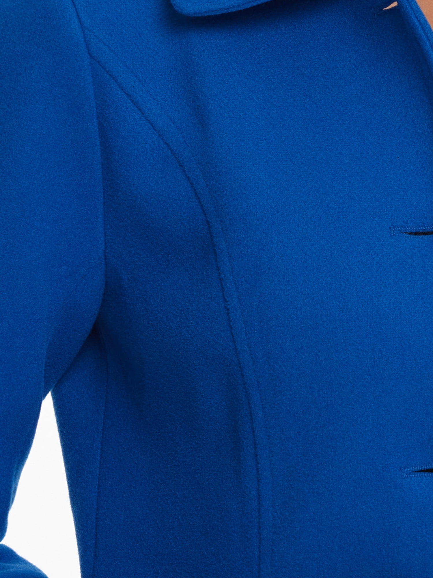 DARING DIVA Women's Peter Pan Collar Winter Outwear Trench Pea Coats Royal Blue S
