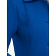 thumbnail image 5 of INSPIRE CHIC Women's Peter Pan Collar Winter Outwear Trench Pea Coats XL Royal Blue, 5 of 6