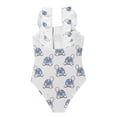 thumbnail image 2 of Girls Ruffled One Piece Swimsuit Summer Beach Vacation Swimwear Tank Swimsuit Cartoon Turtle Pattern, 2 of 8
