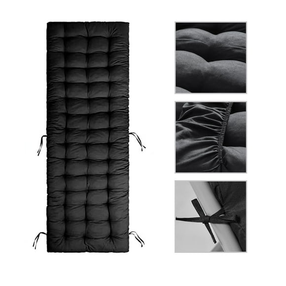 Patio Chaise Lounge Cushions Sun Lounger Cushions Pad Lounge Chair Cushion for Travel Holiday Indoor Outdoor