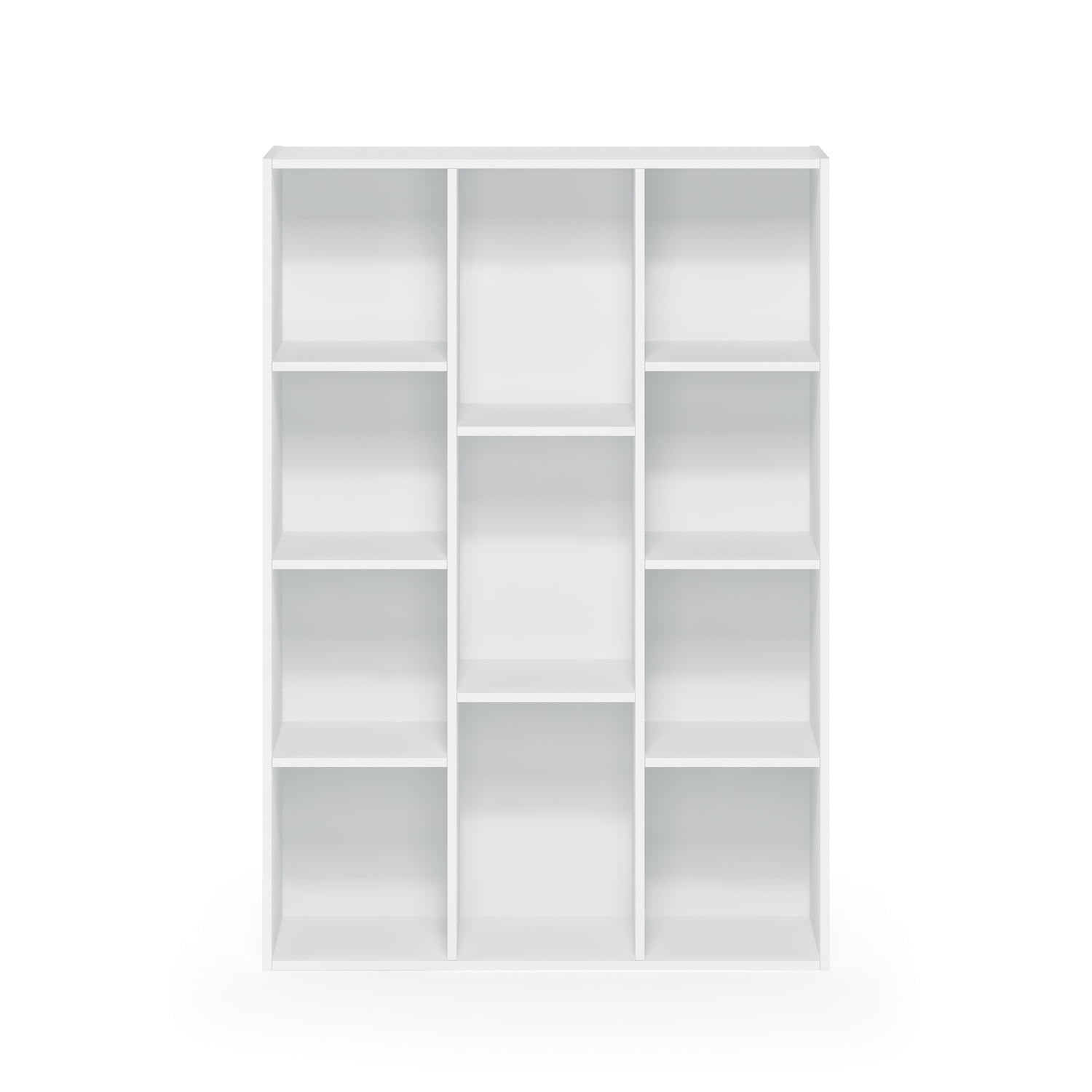 Furinno 11-Cube Reversible Open Shelf Bookcase, White/Light Blue