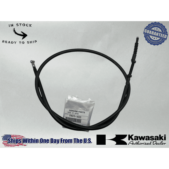Kawasaki Genuine OEM Authentic 2003-04 NINJA ZX-6R / 6RR CLUTCH CABLE 54011-1423