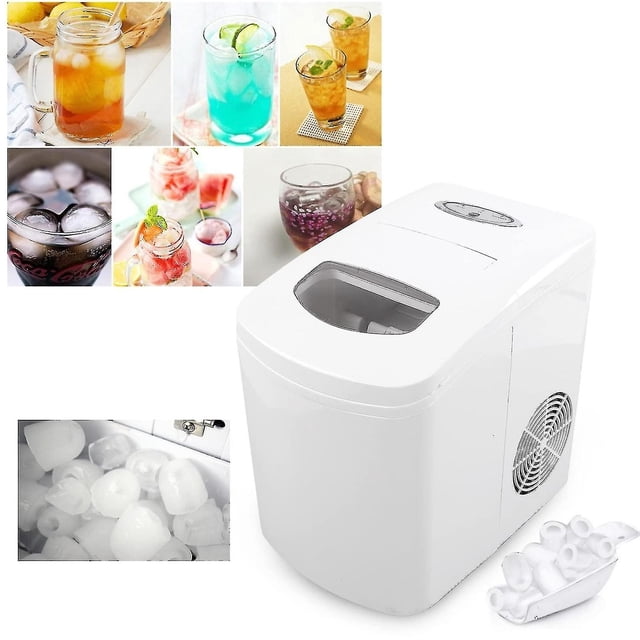 Ice Makers Countertop, 9 Cubes Ice Ready In 6~9mins, Portable Ice Maker With Ice Scoop For Home/kitc
