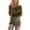 Army Green, variant on Women's Casual Crewneck Long Sleeve Fleece Pullover Sweatshirts Solid Color Fuzzy Warm Outerwear Tops