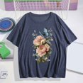 thumbnail image 2 of My Orders Women Tops Under $5, Shirts for Women Dressy Casual Clearance Drop Shoulder Longline Summer Crop Tops for Women Generic Womens Tops, 2 of 4