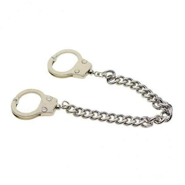 4x Llavero con Esposas Cadena de Metal Cadena para Pantalones Cadena para Jeans Cadena para Motociclista Cadena para Pantalones 4 piezas