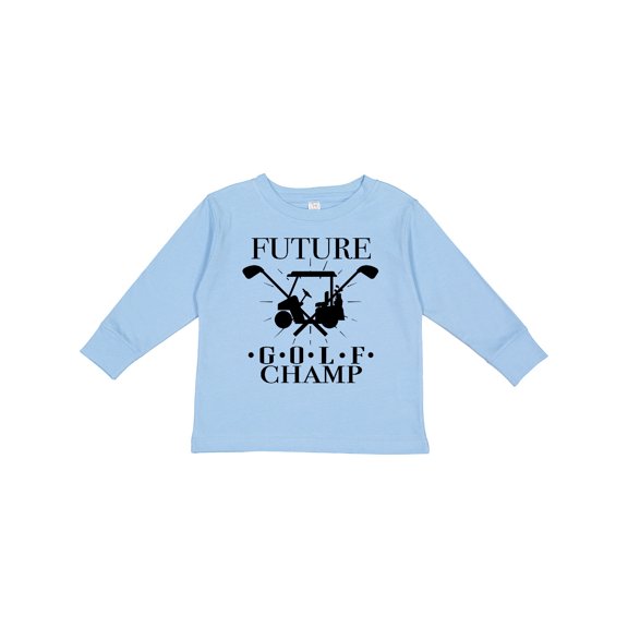 Inktastic Future Golf Champ Childs Golfing Boys or Girls Long Sleeve Toddler T-Shirt
