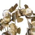 thumbnail image 3 of Northlight Matte Silver and Gold Rose Flowers Christmas Ball Ornament 4.5" (115mm), 3 of 5