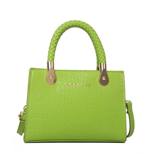 Bolso de mano cuadrado pequeño texturizado de moda y de moda, bolso de mano tejido con patrón para mujer, bolso cruzado