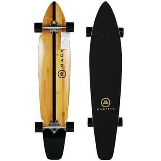 Magneto 44 inch Kicktail Cruiser Longboard Skateboard | Bamboo and