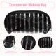 thumbnail image 5 of Bolsa de maquillaje transparente Unique Bargains organizador para viajes PVC negro, 5 of 7