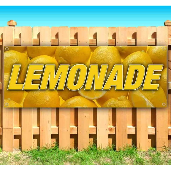 Lemonade 13 oz Vinyl Banner With Metal Grommets
