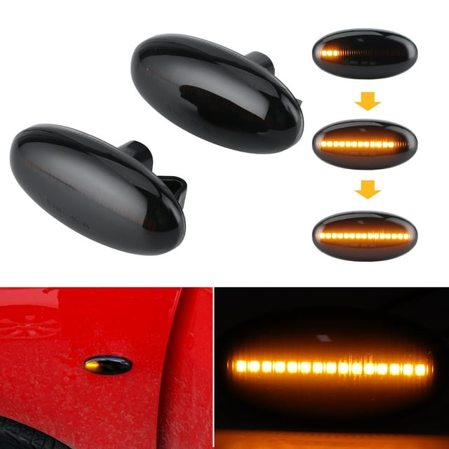 Luz de Marcador Lateral, Resistencia A Alta Temperatura Resistencia Al Agua Indicadora Luz de Señal, Protección de Radiación de 2 piezas para 3 5 6 BT-50 MPV CAR