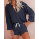 thumbnail image 3 of Women's Long Sleeve Pajama Set Loungewear, 3 of 5