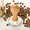 thumbnail image 3 of Martillo de madera para espresso de 58 mm para granos de café, mango en polvo para base plana de café Barista., 3 of 5