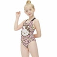 thumbnail image 3 of Hello Kitty Girls One Piece Swimsuits Hawaiian Summer Swimwear Beach Bathing Suit Outfits, 3 of 7