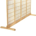 thumbnail image 7 of Room Divider Stand Natural 4 Panel, 7 of 7