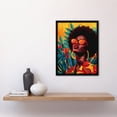 thumbnail image 4 of Artery8 Caribbean Woman Shades Pop Art Sunny Day Painting For Living Room Art Print Framed Poster Wall Decor 12x16 inch, 4 of 5