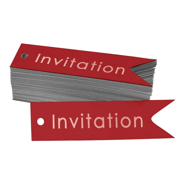 Inkdotpot Real Rose Gold Foil Invitation Party Tags Favor Hang Paper Tags 50 Pieces