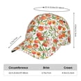 thumbnail image 3 of Yiaed Fruits Peach2 Print Cap Adjustable Size for Running Workouts and Outdoor Activities All Seasons, 3 of 5