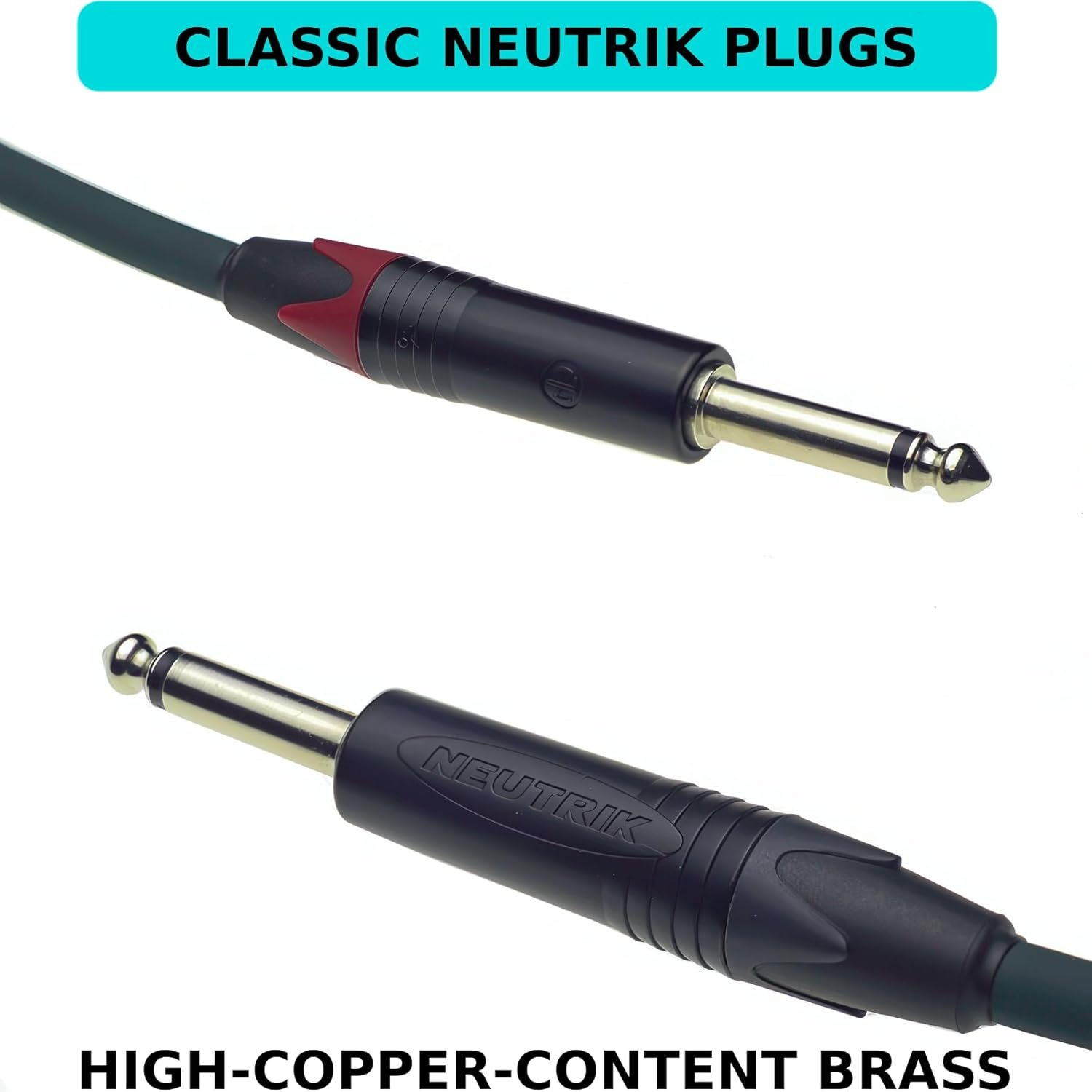 Evidence Audio The Reveal Instrument Cable Straight to Straight Plugs 15 feet 4.5 m