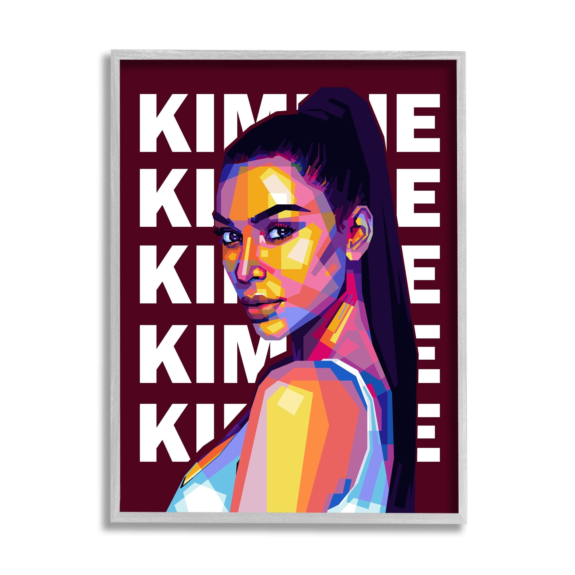 Stupell Industries Kimmie K Modern Portrait Abstract Geometric Pattern, 16 x 20, Design by Birch&Ink