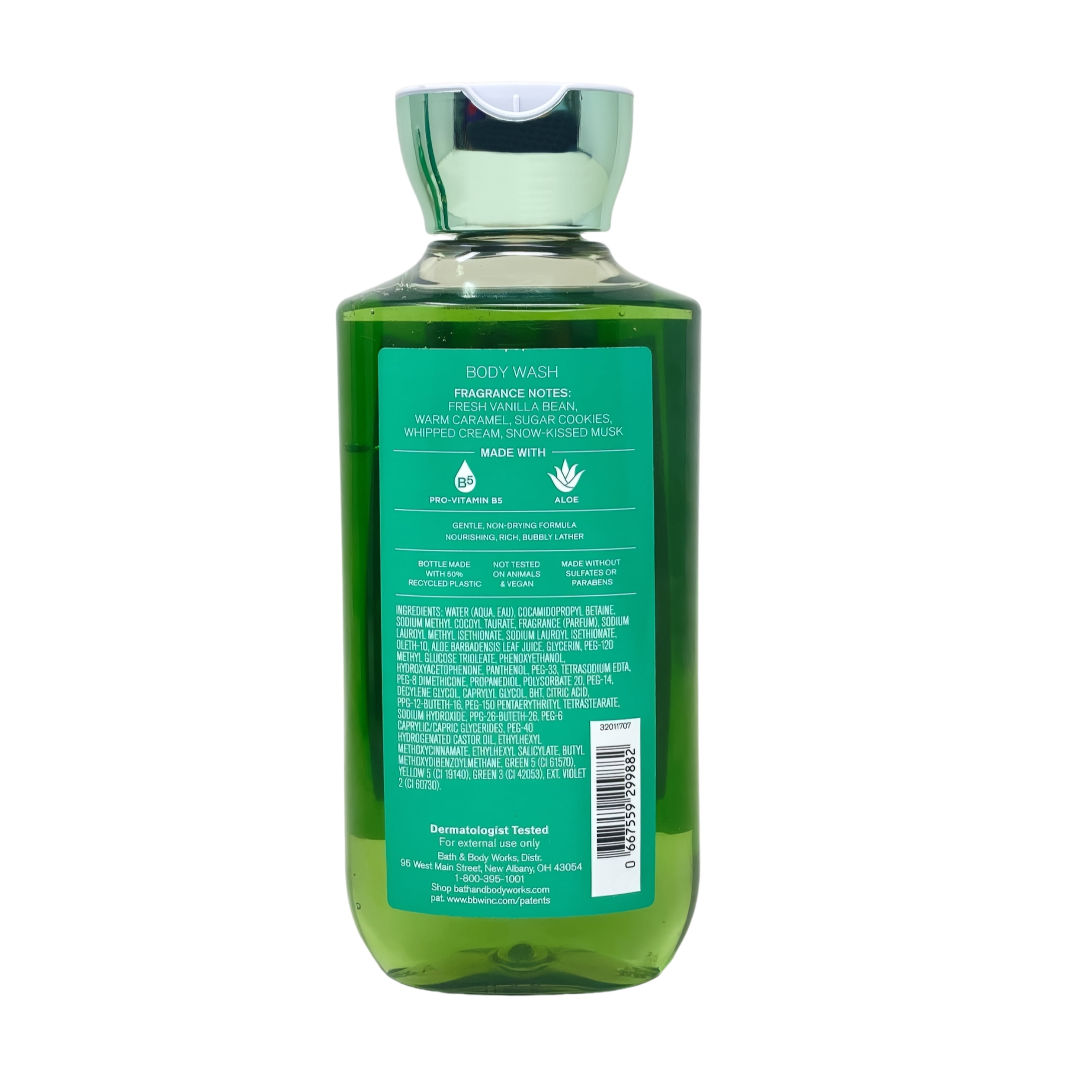 Bath & Body Works Vanilla Bean Noel - 3 Body Washes with a Zen Garden Bar Soap